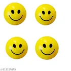 Rubber Smiley Balls (Multicolor, Pack of 12)