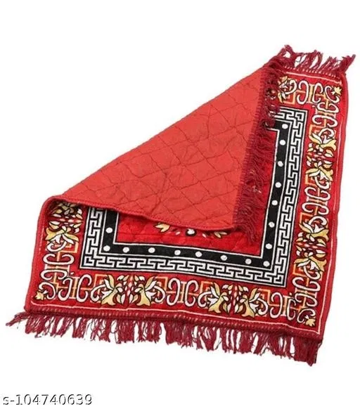 Velvet Pooja Aasan Cloth (Multicolor)
