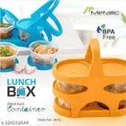 Plastic 4 Container Lunch Box 