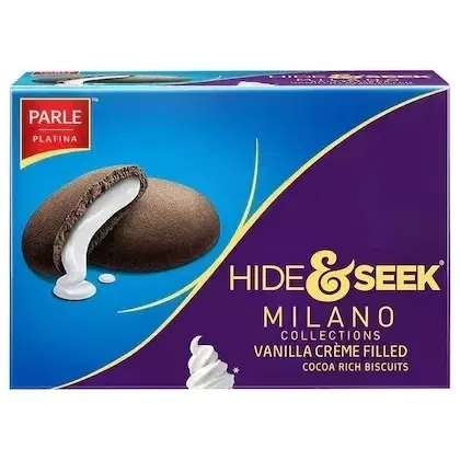 पार्ले हाइड & सीक मिलानो सेंटर फिल्ड वनीला कुकीज़ 100 g