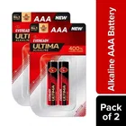EVEREADY Ultima | 400% Longer Lasting | Alkaline AAA Battery [Pack of 4]