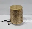 Metal Decorative Electric Moroccan-Style Oil Burner with Oil 