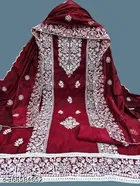 Chanderi Cotton Embroidered Punjabi/All Over Suits for Women 