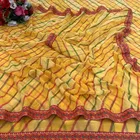 Georgette Printed Saree for Women 