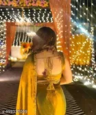 Chiffon Solid Saree for Women 