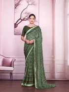 Georgette Printed Saree for Women 