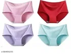 Nylon Briefs for Women, Multicolour, Pack of 4 