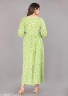 Anarkali Rayon Printed Kurti for Women 