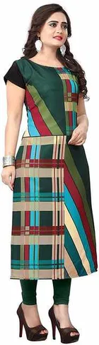 AK Fashion Mall Women Crepe Kurti 