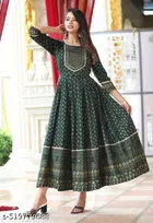 Rayon Kurti for Women, Green 