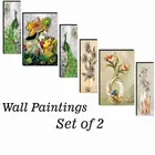 MDF 2 Pcs Designer Wall Painting for Home & Office 