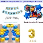 Paw Petrol Theme 3rd Birthday Balloon Decoration Kit For Kids, Multicolor, Pack Of 47