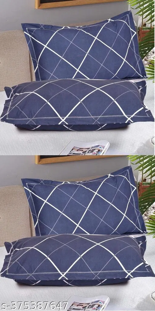 Cotton Pillow Covers (Multicolor, 17x27 inches) (Pack of 4)