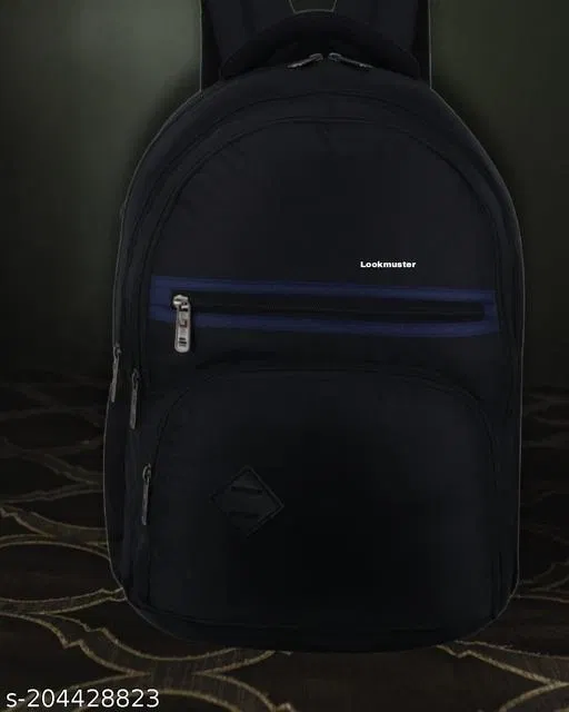Nylon Backpack for Men & Women, Black