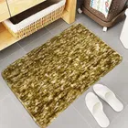 Polyester Textured Doormat, Yellow 