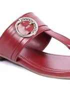 Flats for Women, Maroon 