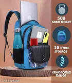 Polyester Backpack for Men & Women, Blue