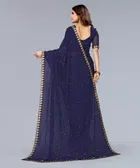 Lycra Blend Saree for Women 
