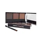 Professional New 3 Shades Eyebrow Palette Waterproof Eyebrow Filler with Brush 7.2 g 