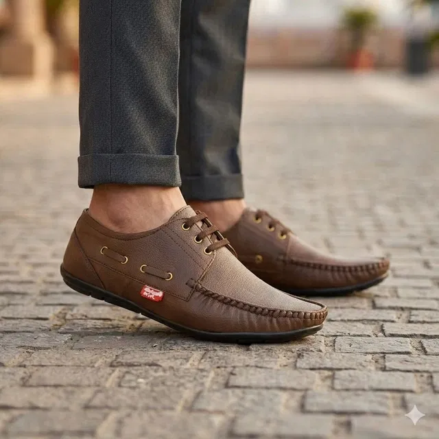 Casual Loafers for Men (Brown, 7)