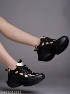 Solid Mesh Sneakers for Women 