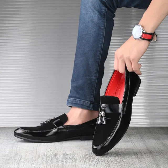 Loafers for Men (Black, 7)