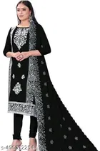 Chanderi Cotton Embroidered Punjabi/All Over Suits for Women 