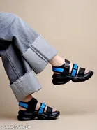 Solid Synthetic Sandals for Girls 
