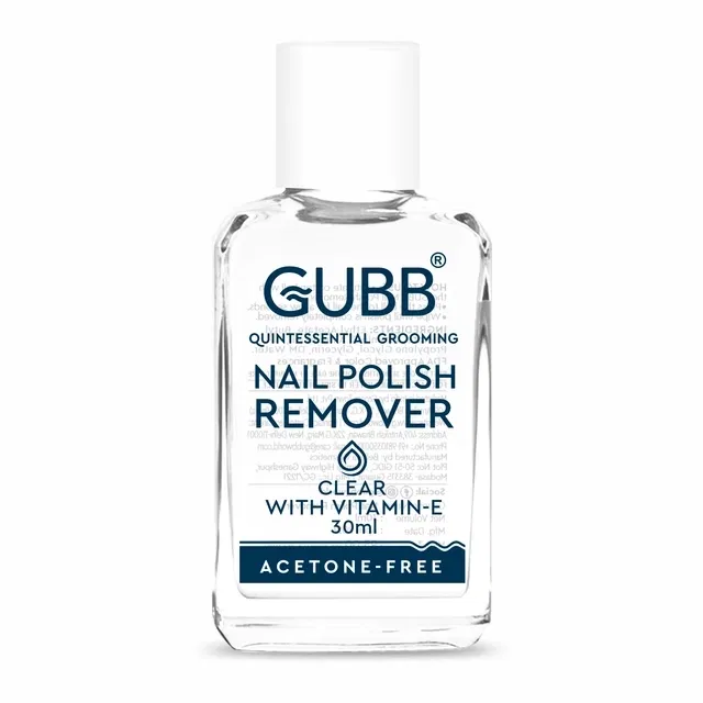 Gubb Nail Polish Remover Clear, 30 Ml