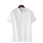 Trendy Cotton Half Sleeves Short Kurta For Men 