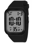 Premium Unisex Digital Watch with Large Display, Alarm and Stylish Black Strap (Pack of 1)