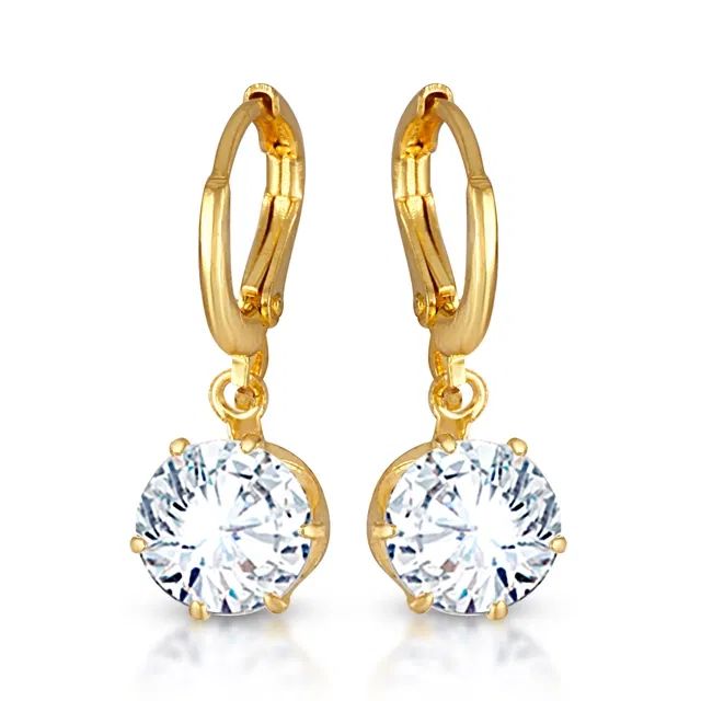 Alloy Earrings for Women (Gold, Set of 1)