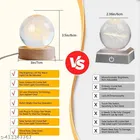 Wooden Base Decorative Crystal Ball 