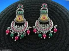Unique 2 Tone Silver oxidised Earrings for Women 