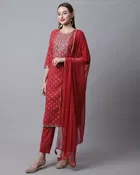 Cotton Printed Kurta Set for Women 
