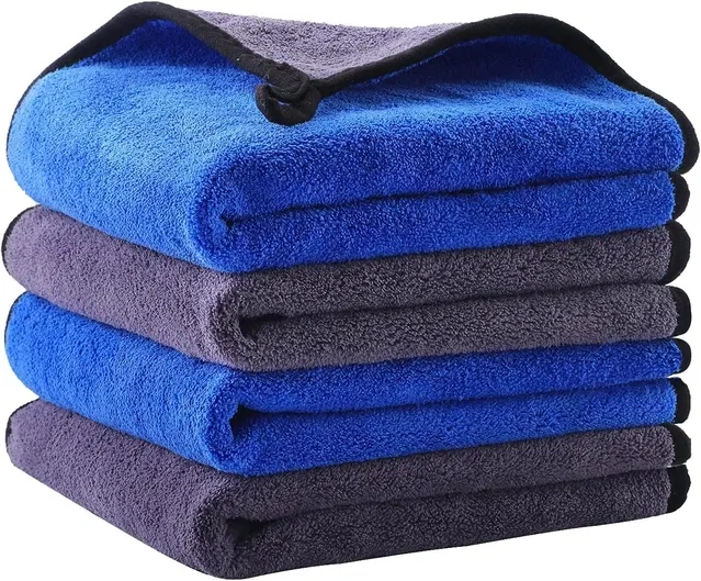 Microfiber Car Cloth & Towels (Multicolour, 30x40 cm) (Pack of 4)