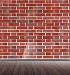 Red Bricks Luxury High Glossy  WaterProof , Stain Resistance Wallpaper 