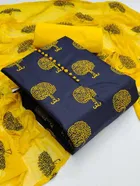 Cotton Slub Unstitched Dress Material for Women 