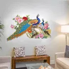 AVV Peacock Birds Nature Wall Sticker 100x60cm