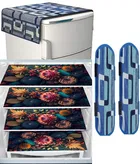 Knit 7 Pcs Fridge Cover Set, Multicolor, Set of 1