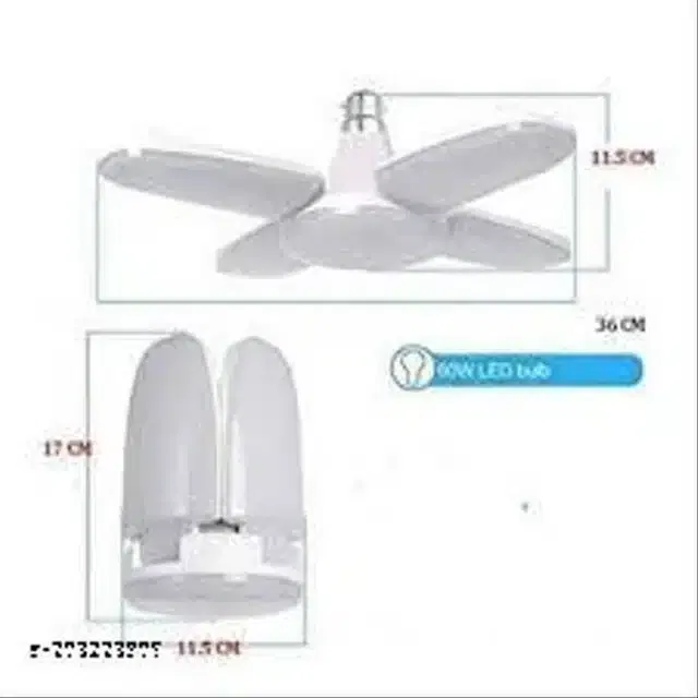 Foldable Fan Shape LED Bulb (White, 25 W)