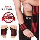 AJRO DEAL WRIST BAND -4 LINE -RED for Men & Women, Wrist Supporter for Gym (Red, Pack of 1)