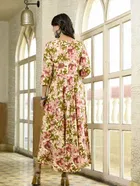 Anarkali Rayon Printed Kurti for Women 