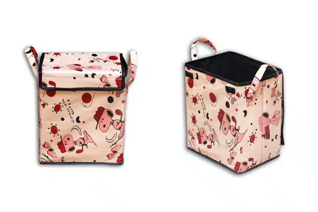 PVC Printed Rectangular Laundry Bag (Multicolor, 47 L)