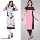 Crepe Printed Kurti for Women 