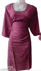 Cotton Blend Embroidered Kurti for Women 