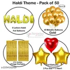 50 Pcs Balloons Decoration Kit, Multicolour, Set of 1