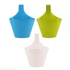 Plastic Hanging Planters (Multicolor Pack of 3)