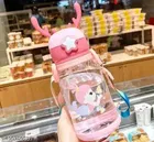 Plastic Sipper Water Bottle for Kids, Multicolor, 600 ml