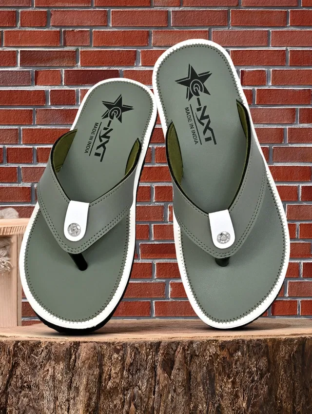 Flipflops for Men (Green, 7)